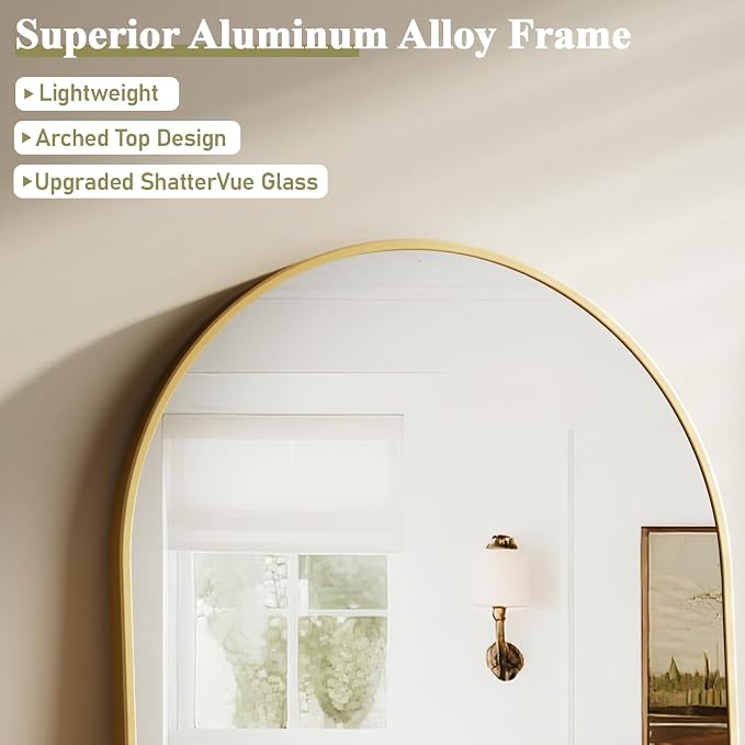 HARRITPURE Arched Bathroom Mirror - Image 4