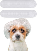100 Pcs Dog Shower Cap Dog Ear Covers by WCDJOMOP