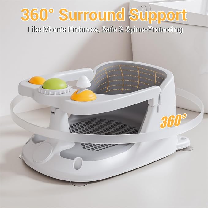 Baby Bath Seat for Babies 6 Months & Up, Bath Seats for Babies Sitting Up - Image 2