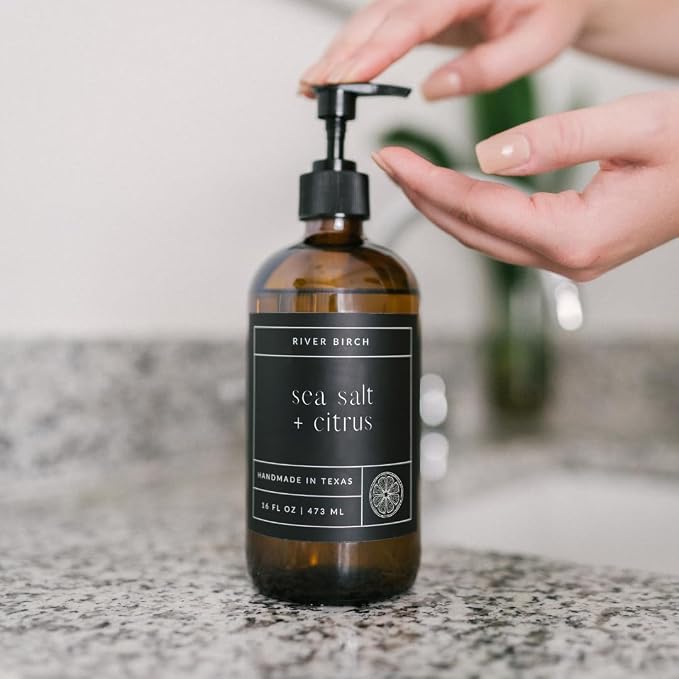 River Birch Sea Salt + Citrus Scented Natural Hand Soap Refill - Image 2