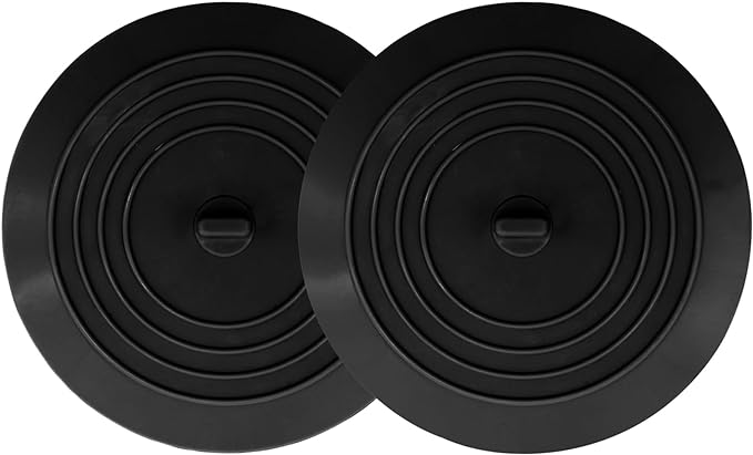 V-TOP Bathtub Drain Stopper 2 Pack, 5 inches Silicone Tub Stopper Shower Drain by V-TOP