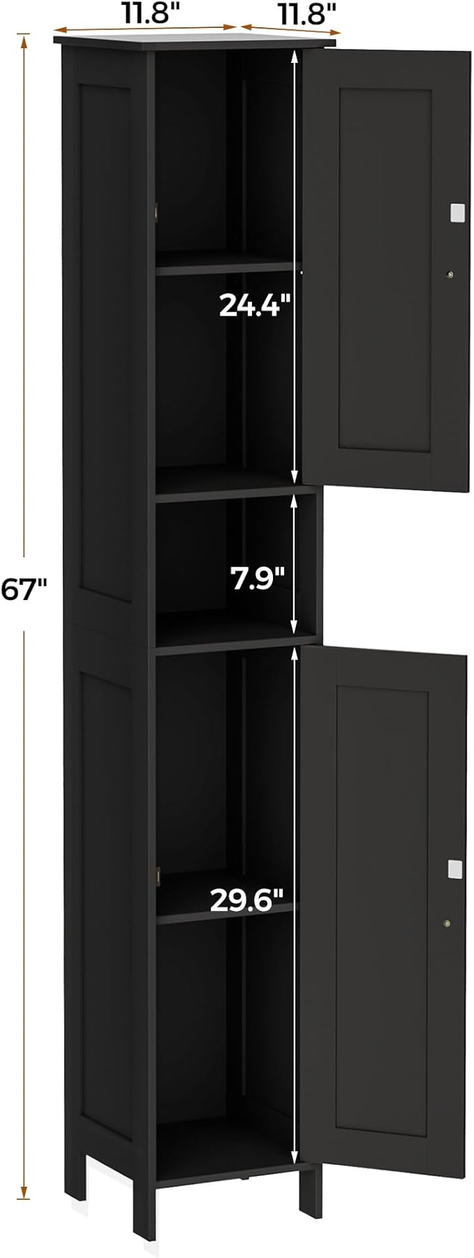 Tall Bathroom Storage Cabinet - Image 3
