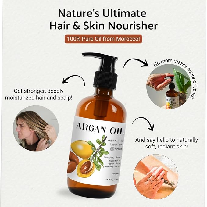 Argan Oil for Hair Growth Oil 8oz - Image 3