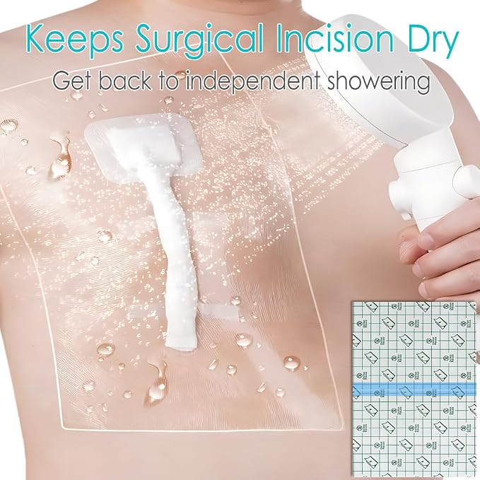 Waterproof Dialysis Catheter Shower Cover Large Coverage Shields - Image 3