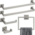 Lava Odoro 5-Piece Bathroom Hardware Accessories Set Brushed Nickel, Bathroom by LavaOdoro