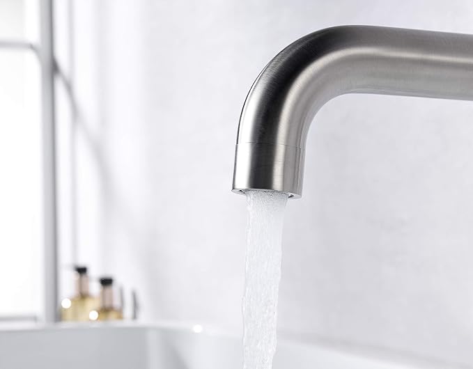 Wall Mount Tub Filler Faucet Brushed Nickel High Flow Bathtub Faucet Two - Image 6