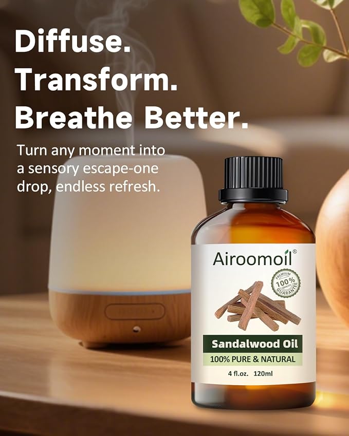 Pure Sandalwood Essential Oil, 100% Natural Sandalwood Essential Oil, Premium - Image 5