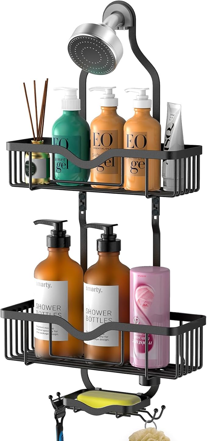 Kadolina Shower Caddy Hanging, Bathroom Organizer Rack, Shower Rack by Kadolina