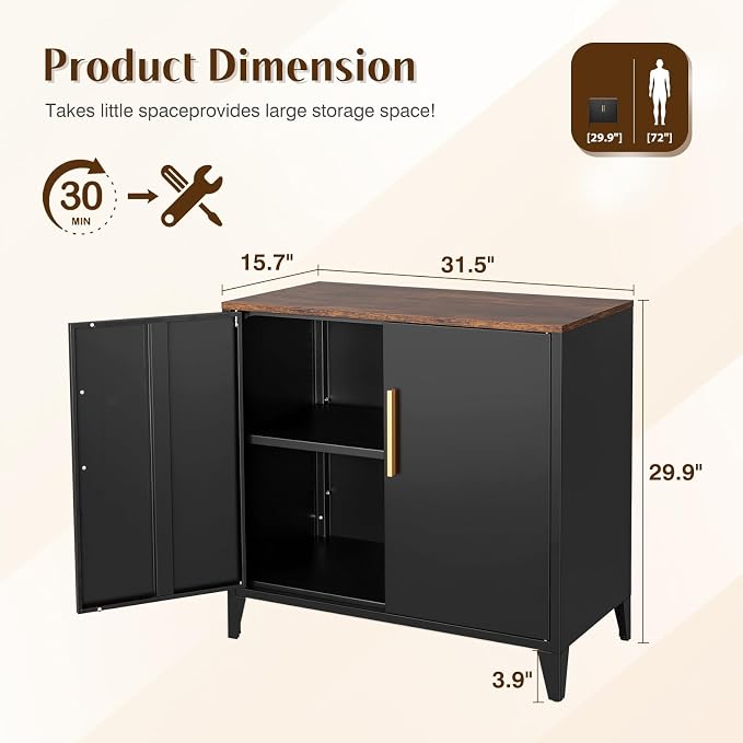 Letaya Metal Storage Cabinet - Image 2