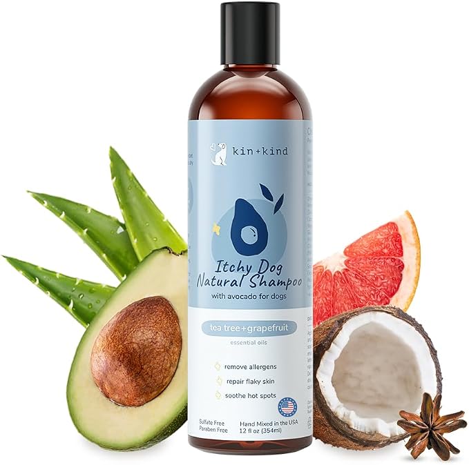 kin+kind Organic Dog Shampoo Itchy Skin Relief – Natural Dog Shampoo by kinkind