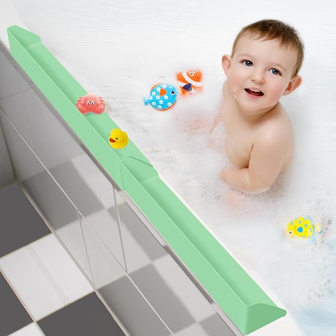 Splash Guard for Bathtub, 3.8" x 3.6" Silicone Bath Tub Splash Guard by Unknown