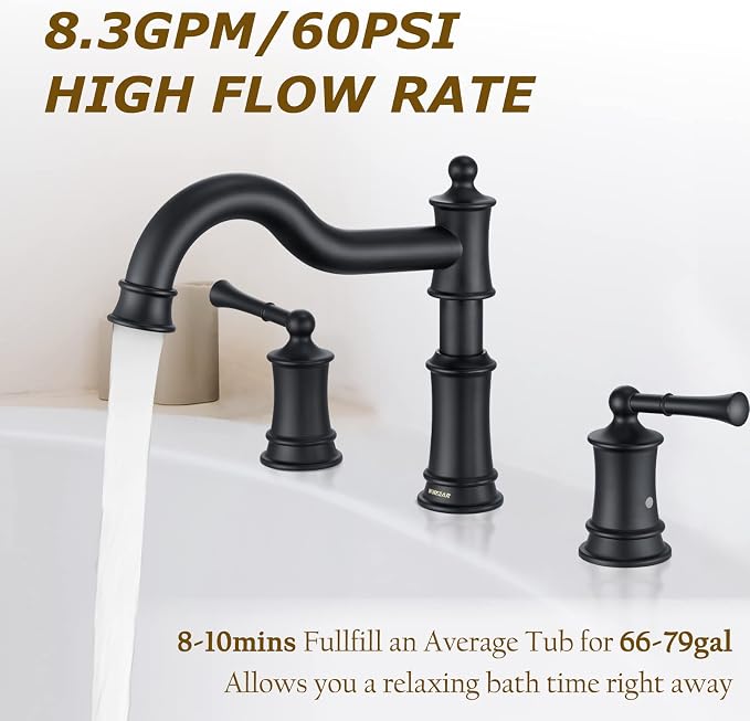 Roman Bathtub Faucet Deck Mount Tub Faucet - Image 2