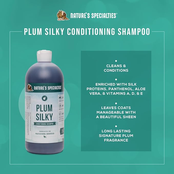 Nature's Specialties Plum Silky Ultra Concentrated Dog Shampoo Conditioner - Image 2