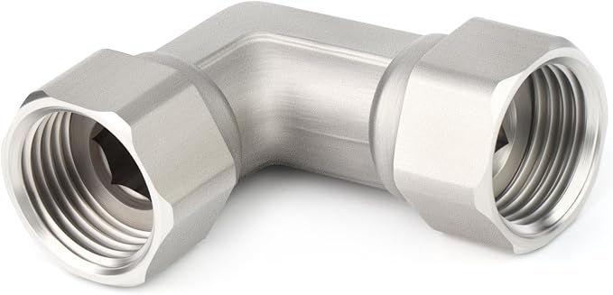 TAISHER 2PCS 304 Stainless Steel 90 Degree Elbow 2 Ends Flexible Movable - Image 2