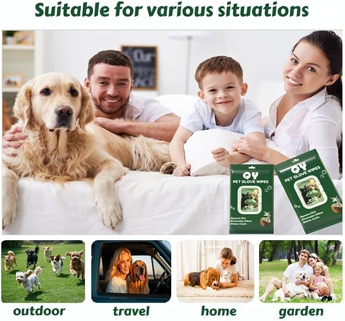 10-Pack Pet Cleaning Glove Wipes - Image 6