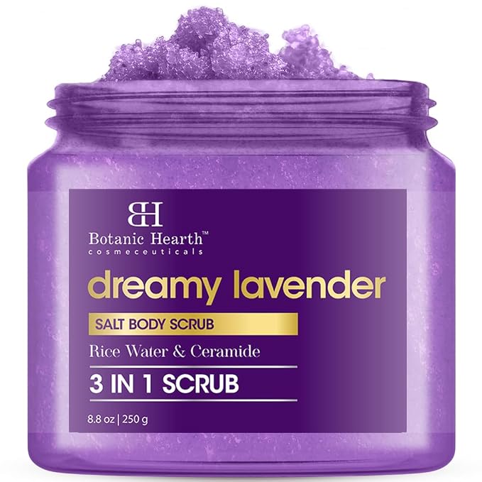 Botanic Hearth Dreamy Lavender Body Scrub 8.8 Fl Oz | Gently Exfoliates and by BestHairCareProducts