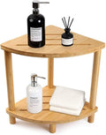 Upgraded Bamboo Corner Shower Stool by Unknown