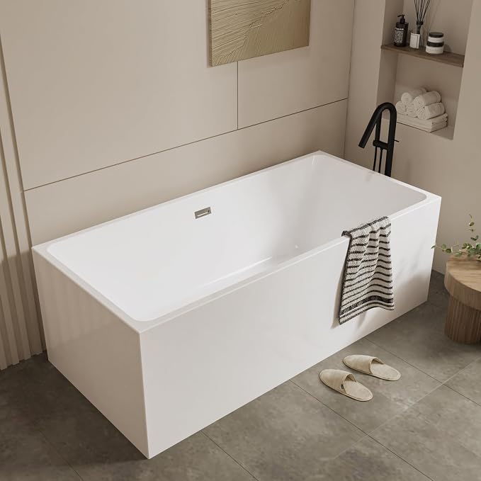 59" Acrylic Freestanding Bathtub - Image 5