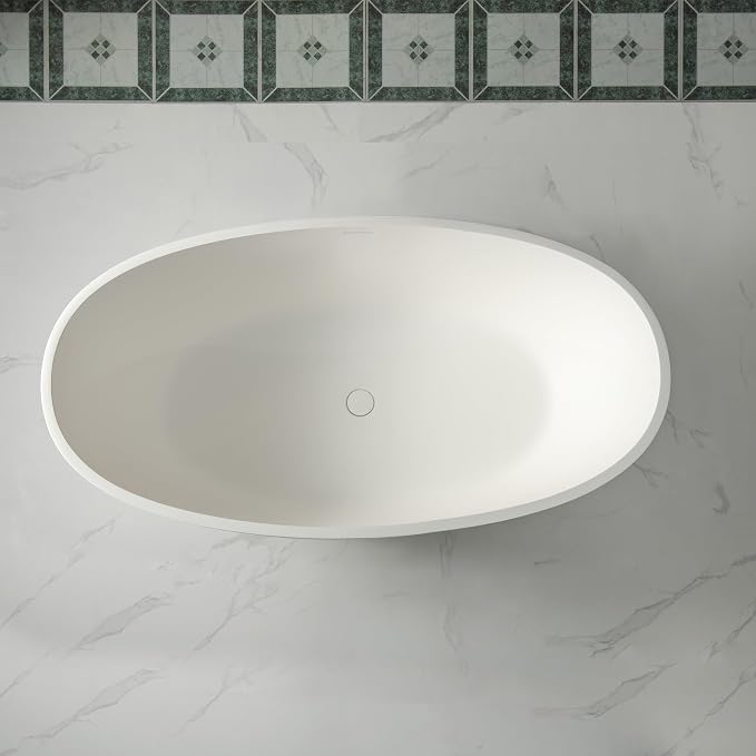 WOODBRIDGE 55 in. x 30.75 in. Stone Resin Luxury Contemporary Solid Surface - Image 8