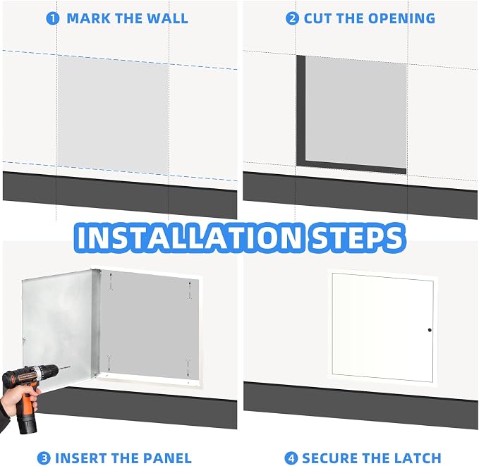 18" x 18" Metal Access Panel, 1MM Thickened Access Panel - Image 5