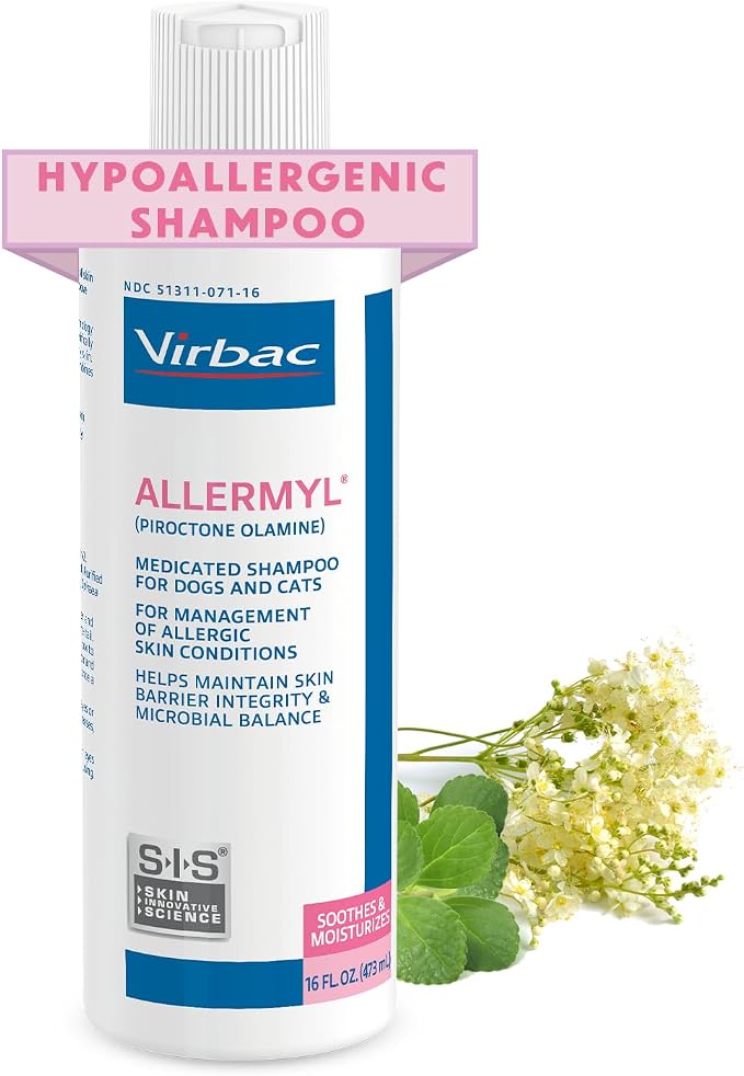 Allermyl Piroctone Olamine Medicated Pet Shampoo by Virbac