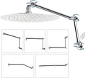 iFealClear All Metal 16" Shower Head Extension Arm, Solid Brass Shower Head by iFealClear