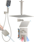 Shower System with Pressure Balance Valve, Brushed Nickel by Woindo