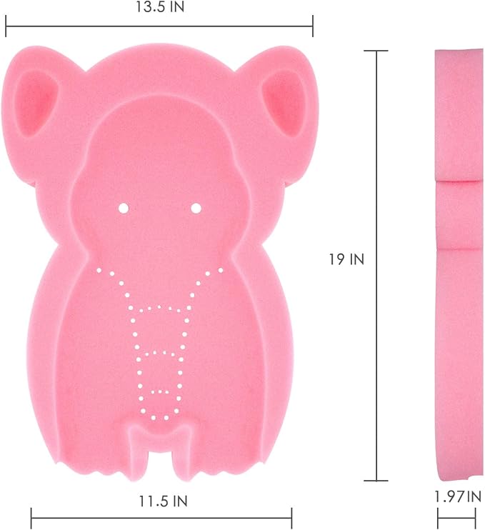 Soft Infant Bath Sponge Elephant Baby Bath Mat Newborn Comfy Foam Skid-Proof - Image 3