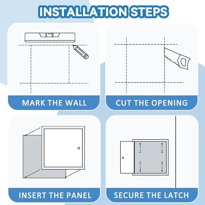 21.65" x 21.65" Aluminum Insulated Fire Rated Access Panel Door - Image 6