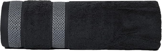 CASA COPENHAGEN Solitaire Towels, 4 Pieces Bath Towel Set- Pine Grey, 600 GSM - Image 4