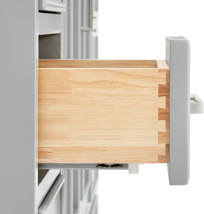 ARIEL Stafford 54" Grey Bathroom Vanity Base Cabinet, Single Sink Configuration - Image 8