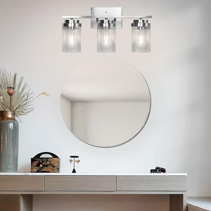 Modern Classic Brushed Nickel Vanity Light Fixture - Image 8