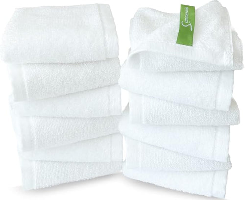 12 Pack Washcloths 13" x 13" by SUMMERMIA