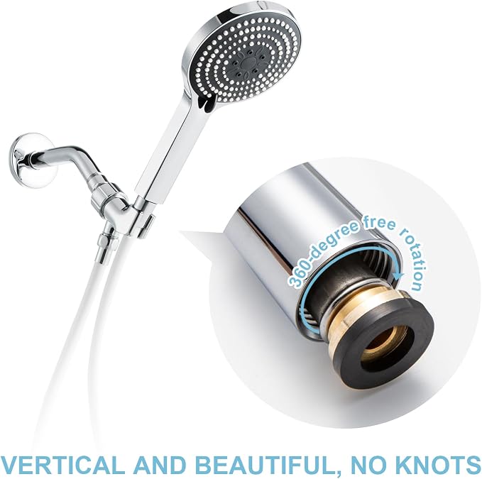 OFFO Ultra-Flex Shower Hose, 138 in Premium RV PVC Handheld Shower Head Hose - Image 3