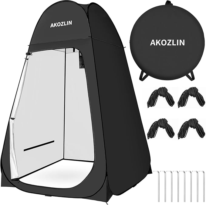 AKOZLIN Portable Pop Up Shower Tent Instant Privacy Dressing Changing Tent by AKOZLIN
