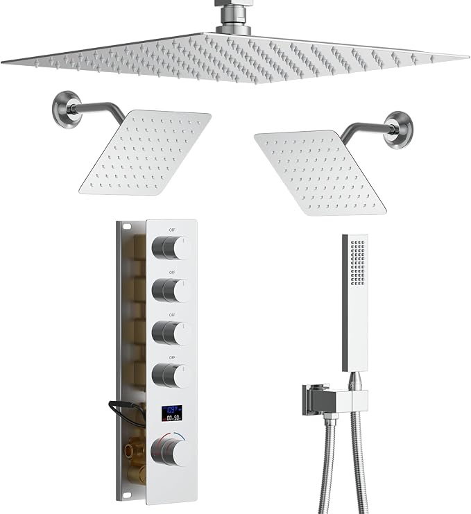 Polished Chrome Shower System by KATAIS