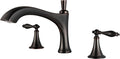 SITGES Antique-Inspired Brass Bathtub Faucet, 2-Handle Medium Arc Roman Tub by SITGES
