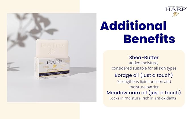 HARP pH-Balanced Body Wash Bar. 100% Syndet. Protects Moisture Barrier - Image 6