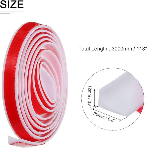 118"x0.8"x0.5" Collapsible Shower Barrier Stopper - Image 2