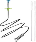 35.5inch Flexible Hair Drain Clog Remover Tool, 17.8inch Cleaning Brush by OTORAT