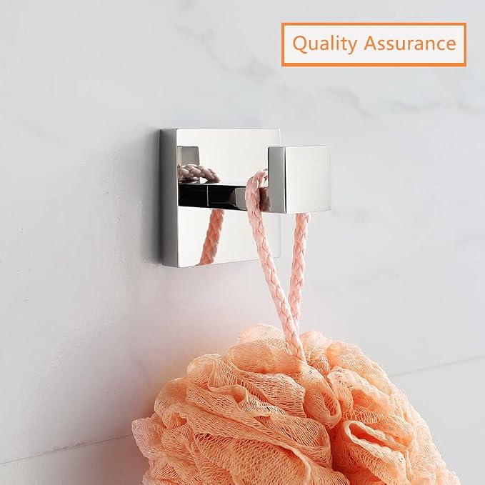 Bath Towel Hooks Premium Stainless Steel Clothes Hook Robe Coat Heavy Duty - Image 2