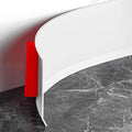 Flexible Baseboard Molding Trim 6 Inch Self-Adhesive Vinyl Wall Base Peel and by Heonay