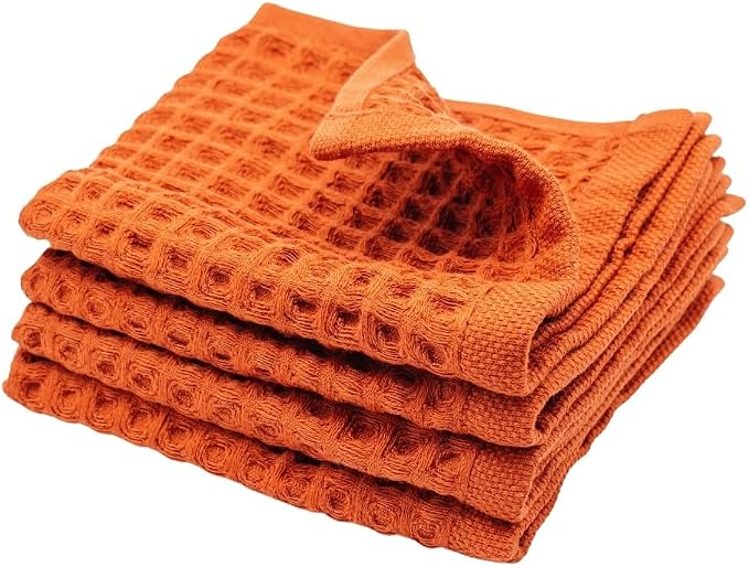 sea me at home Waffle Washcloths Set, 100% Turkish Cotton by seameathome