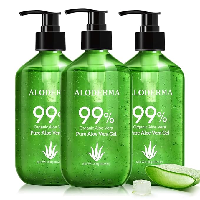 Aloderma 99% Organic Aloe Vera Gel Made within 12 Hours of Harvest by ALODERMA