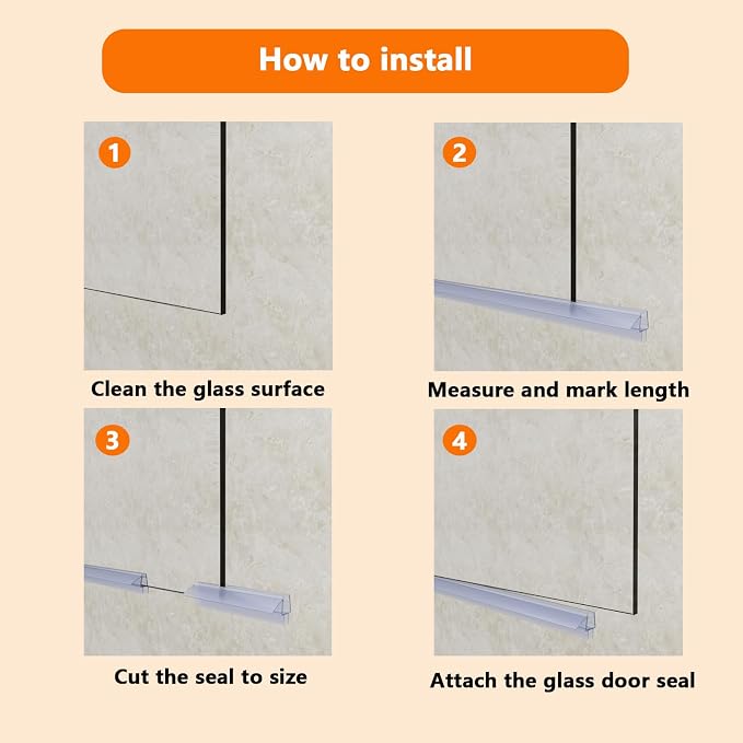 Frameless Shower Door Bottom Seal - Image 5