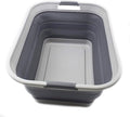 SAMMART 42L Collapsible Plastic Laundry Basket-Foldable Pop Up Storage by SAMMART