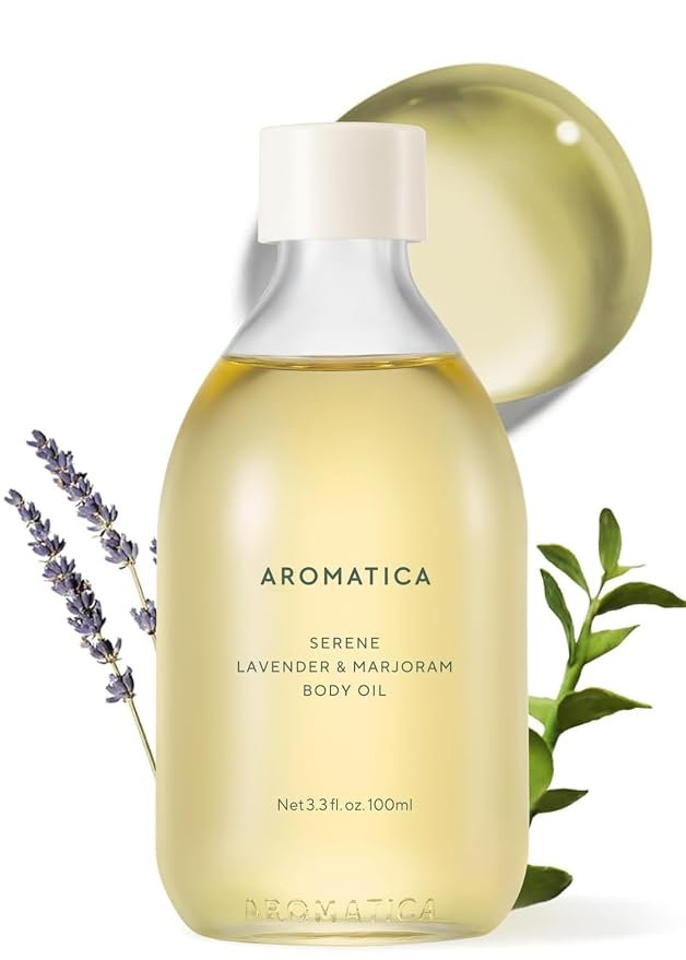 AROMATICA Serene Body Oil Lavender & Marjoram Essential Oil, Aromatherapy Oil by AROMATICA