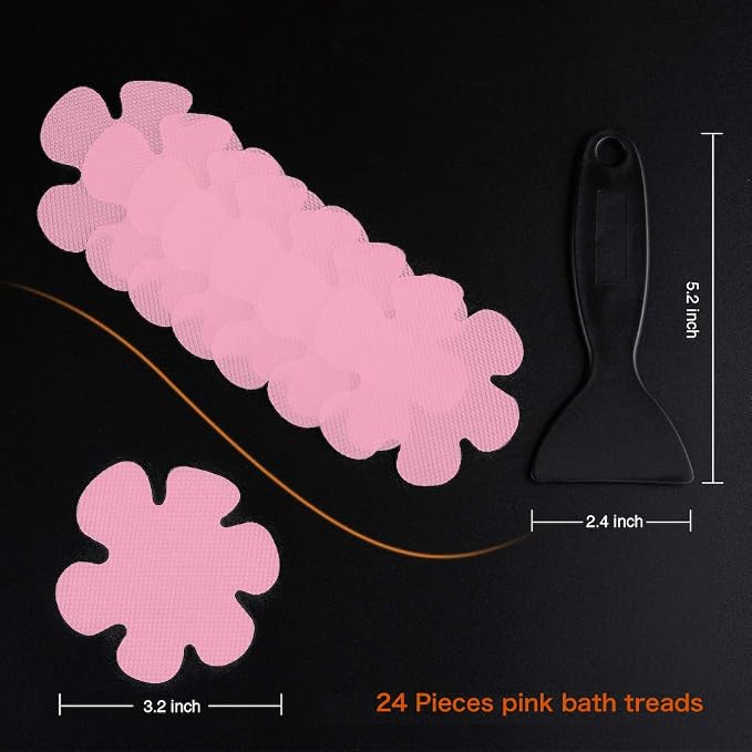 Bathtub Stickers Non-Slip, Safety Shower Treads Adhesive Appliques - Image 4