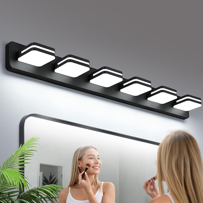 360° Rotate LED Dimmable Bathroom Vanity Light Fixtures, 3000LM Acrylic Matte by Torondo