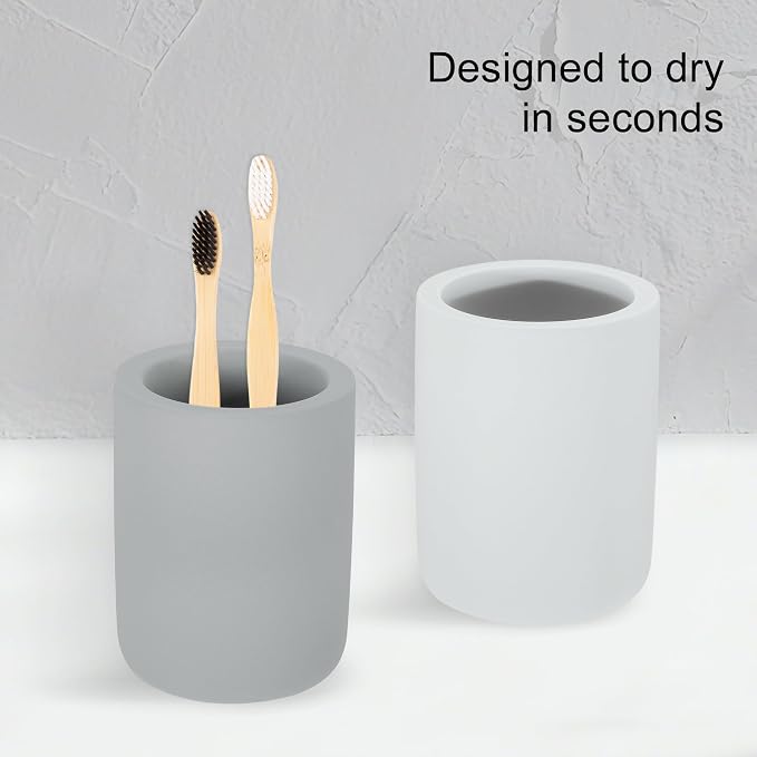 Toothbrush Holder, Diatomite Bathroom Organizer, Toothbrush & Toothpaste Holder - Image 4